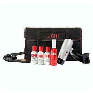 Farouk PM7426 Chi Mini Flat Iron and Mini Pro Low EMF Dryer Collection Gift Set with Free Travel Bag  Hair Dryers  Beauty
