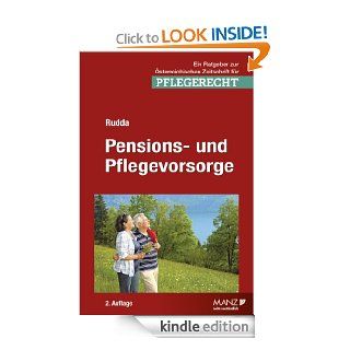 Pensions  und Pflegevorsorge Wie kann man es besser machen? (German Edition) eBook Prof. Dr. Johannes Rudda Kindle Store