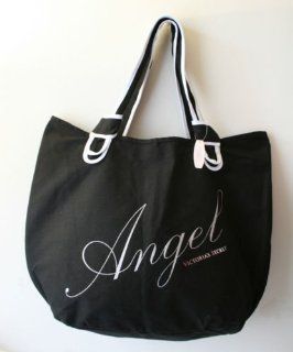 Victoria's Secret Angel Black Handbag Tote Bag  Cosmetic Tote Bags  Beauty