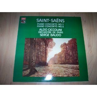 CSD 3750 ALDO CICCOLINI Saint Saens Piano Concertos 2/4 Serge Baudo vinyl LP Aldo Ciccolini Music