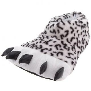 Snow Leopard Paw Slippers for Women and Men Large Shoes