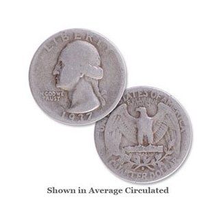 1937 D Washington Quarter    90% Silver  Collectible Coins  