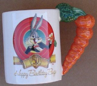 Bugs Bunny Happy 50th Birthday 1940 1990 Collector`s Coffee Cup With Box  Mugs  