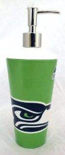 Seattle Seahawks NFL Football Bathroom Soap Lotion Pump Dispenser  Sports Fan Bath Accessories  Sports & Outdoors
