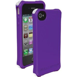 Ballistic LS0864 N985 LS Smooth Case for iPhone 4/4S   1 Pack   Carrying Case   Retail Packaging   Purple TPU   4 White, 4 Purple, 4 Black, 4 Teal Bumpers Included Cell Phones & Accessories