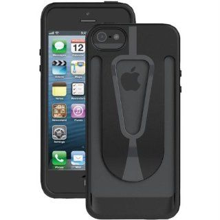 Ballistic CC2286 M985 AGF Clip Case for iPhone 5   1 Pack   Retail Packaging   Dark Charcoal and Black Cell Phones & Accessories