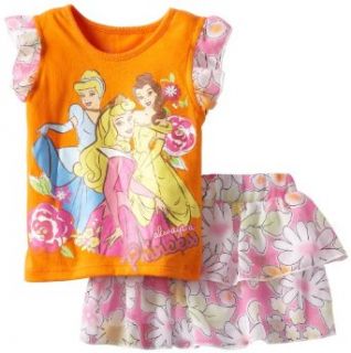 Disney Toddler Girls Princess Floral Skooter Set Clothing