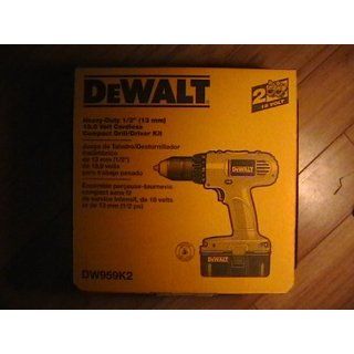DeWALT DW959K2 18 Volt Cordless Drill Driver Tool Combo   Power Hammer Drills  