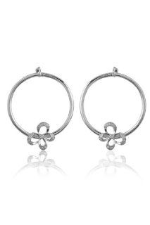 Jessica Simpson Silver Diamond Butterfly Earring (1/10 cttw) Jessica Simpson Jewelry