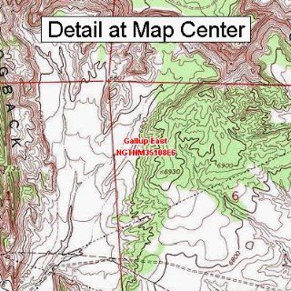USGS Topographic Quadrangle Map   Gallup East, New Mexico (Folded/Waterproof)  Outdoor Recreation Topographic Maps  Sports & Outdoors