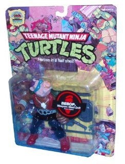 Teenage Mutant Ninja Turtles TMNT 25th Anniversary 5 Inch Tall Action Figure   BEBOP with Shell Drill, Shield and Dagger Toys & Games
