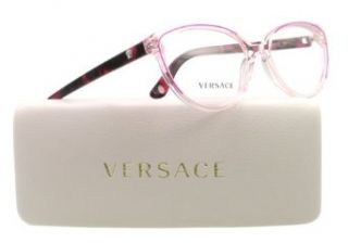 Versace 3157 Eyeglasses 964 Transparent Pink Demo Lens Versace Clothing