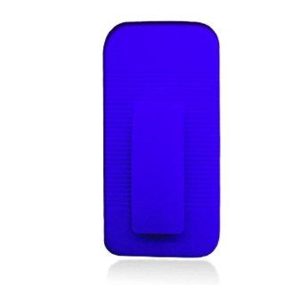 Aimo Wireless SAMT989PCBEC002 Shell Holster Combo Protective Case for T Mobile Samsung Galaxy S2 T989 with Kickstand Belt Clip and Holster   Retail Packaging   Blue Cell Phones & Accessories