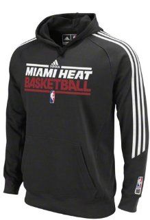 Miami Heat adidas 2010 2011 On Court Practice Hooded Sweatshirt  Sports Fan Sweatshirts  Sports & Outdoors