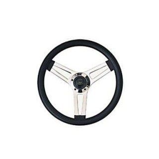 Polished Classic Series Steering Wheel 14.5 Fits All Jeeps w/ Adapter CJ, YJ Wrangler # 990 Automotive