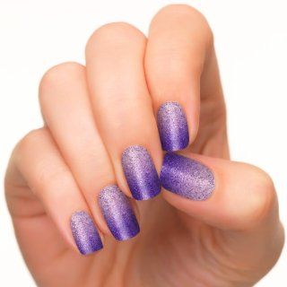 Incoco Nail Polish Strips, Purple Silver Glitter Ombre Nail Art, Perfect Prom Purple  Beauty