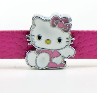 ~Hello Kitty~ Pink Angel Girls Leather Charm Bracelet  Children's Jewelry 