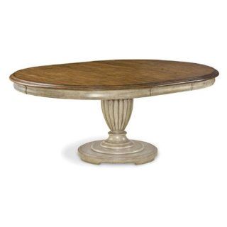 A.R.T. Furniture Provenance Pine Round Table Set with Linen and English Toffee  