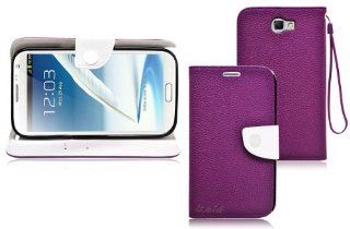 Ionic POSITION Stand Protective Case for Samsung Galaxy Note II Note 2 N7100 (Purple) Cell Phones & Accessories