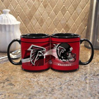 NFL Atlanta Falcons 11 Ounce Black Helmet Mug (2 Pack)  Sports Fan Coffee Mugs  Sports & Outdoors