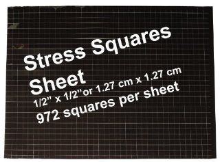 Stress Squares   1 SHEET Stress Squares, 972 per sheet Health & Personal Care