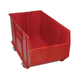 Quantum QUS996MOB Plastic Storage Stacking Hulk Container, 36 Inch by 19 Inch by 20 Inch, Red, Case of 1   Open Home Storage Bins