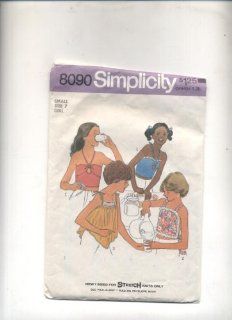 Vintage 1977 Simplicity Girls Potholder Top Sleeveless Top, Midriff Top Sewing Pattern #8090