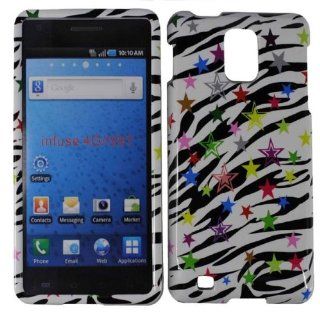 Zebra Star Hard Case Cover for Samsung i997 Infuse 4G Cell Phones & Accessories
