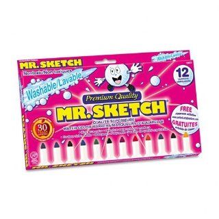 Mr. Sketch Scented Watercolor Markers, Chisel Tip, 8 Assorted Colors/Set SAN20078  Artists Markers 
