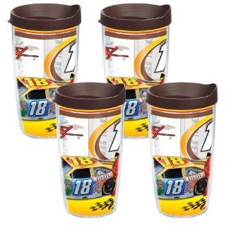Tervis Nascar Kyle Busch 4 Pack No.18 Tumbler with Wrap, 16 Ounce Kitchen & Dining