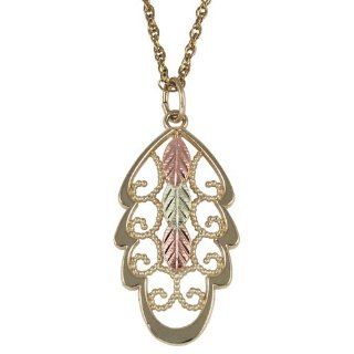 Unique Black Hills Gold 10K Gold Necklace Pendant Necklaces Jewelry