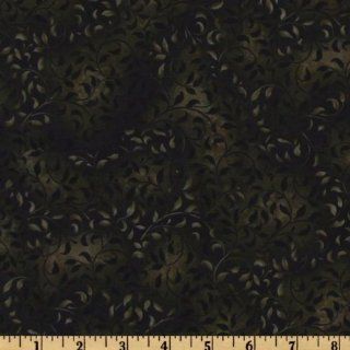 110'' Quilt Backing Complementary Climbing Vine Black Fabric By The Yard
