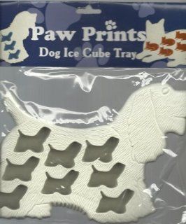 Paw Prints Dog Ice Cube Tray ( 2 Pack)  Pet Bowls 