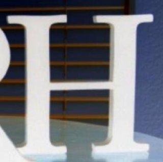 Pottery Barn Kids 8" Decorative Wall Letter   H (White)   Childrens Wall Decor