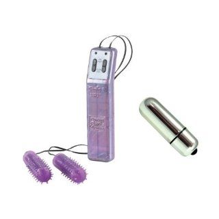 California Exotics / Swedish Erotica Turbo 8 Accelerator Double Bullets Lush Lavender Adult Sex Toy Kit Health & Personal Care