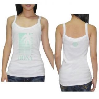 Roxy Womens Crew Neck Surf & Skate Sleeveless Shirt / Tank Top Size 14 White Clothing