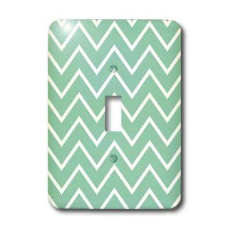 lsp_164667_1 PS Creations   Chic Girly Mint and White Zigzag Chevron   Light Switch Covers   single toggle switch    