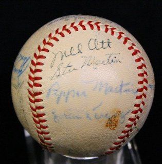 1930 GIANTS & CARDINALS REUNION TEAM SIGNED BY 15 BASEBALL JSA w/ MEL OTT at 's Sports Collectibles Store