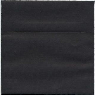6 x 6 Square (6 x 6) Black Linen Envelope   25 envelopes per pack  Greeting Card Envelopes 