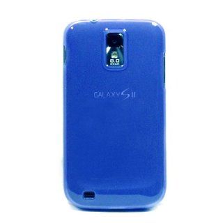 BLUE Translucent Flexible TPU Case for Samsung Galaxy S II / S2 (Model SGH T989) T Mobile Version ONLY + 4.5 INCHES Screen/Lens Cleaning Cloth Cell Phones & Accessories