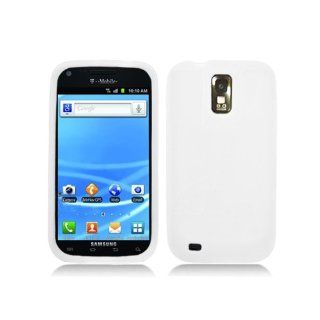 Translucent Frosted Clear White Soft Silicone Gel Skin Cover Case for Samsung Galaxy S2 S II T Mobile T989 SGH T989 Hercules Cell Phones & Accessories