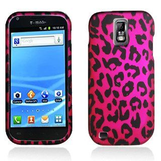 Hot Pink Leopard Hard Cover Case for Samsung Galaxy S2 S II T Mobile T989 SGH T989 Hercules Cell Phones & Accessories