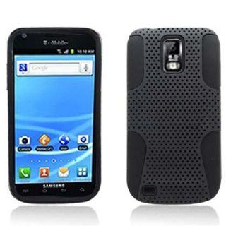 Aimo Wireless SAMT989PCPA001 Hybrid Armor Cheeze Case for Samsung Galaxy S2 T989   Retail Packaging   Black Cell Phones & Accessories