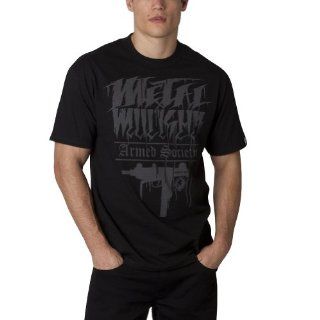 Metal Mulisha Uzi Men's Short Sleeve Casual Wear T Shirt/Tee   Black / Medium Automotive