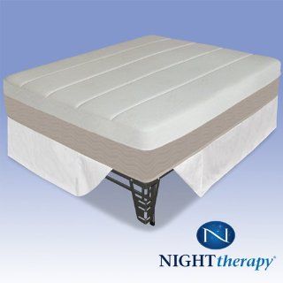 Night Therapy 14" Grand Memory Foam Mattress Complete Set   King   Mattress And Box Spring Sets