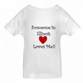 SOMEONE IN ILLINOIS LOVES ME   State series   White Toddler T shirt Chicago Bears Toddler T Shirt Clothing