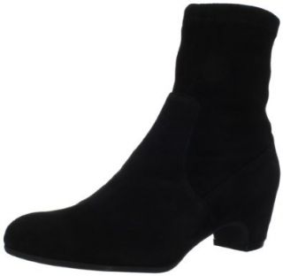 Rue du Jour Women's Danbury Ankle Boot, Nero Suede/Stretch, 35 EU/5 M US Shoes