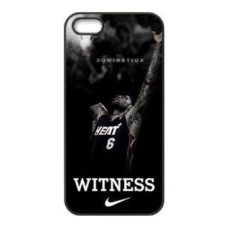 Miami Heat Supper Star LeBron James for Iphone5 Leather Rubber Cover Case Creative New Life Cell Phones & Accessories