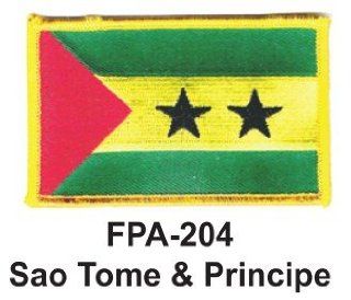 2 1/2'' X 3 1/2'' Flag Embroidered Patch Sao Tome & Principe (Officially Licensed)