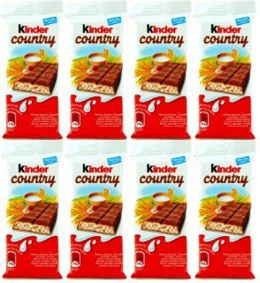 Kinder Country Milk Chocolate with 5 Different Cereals [Pack of 8]  Candy And Chocolate Multipack Bars  Grocery & Gourmet Food